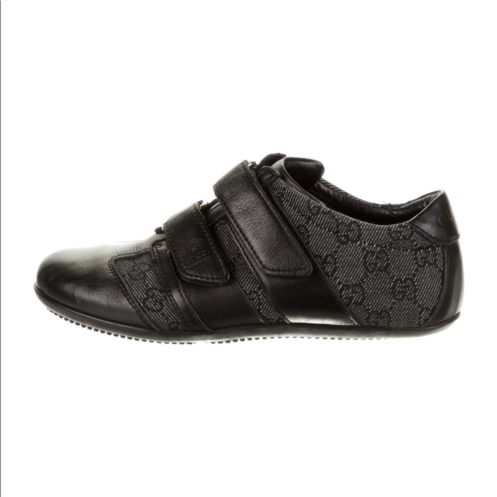 Gucci GG Low Top Denim & Leather Sneakers 7.5 - Picture 5 of 17